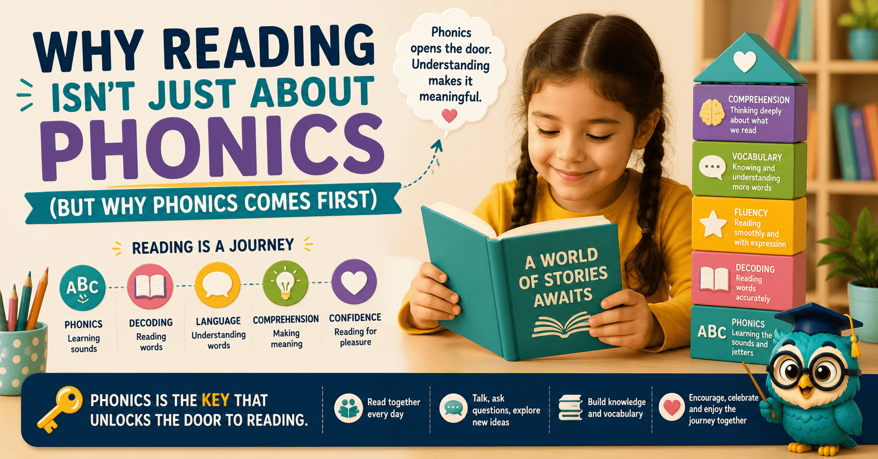 Why Reading Isn’t Just About Phonics (But Why Phonics Comes First)