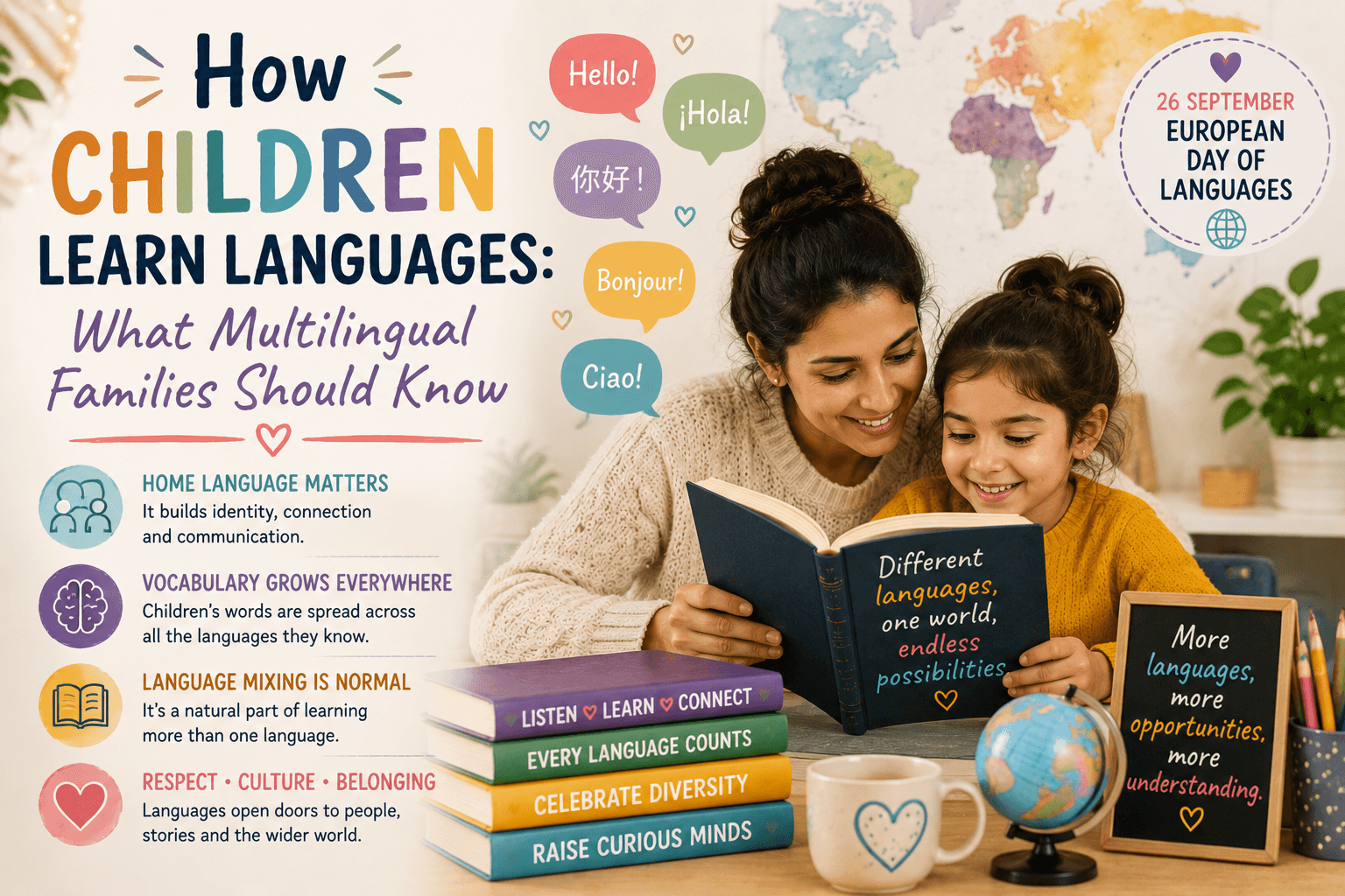 How Children Learn Languages: What Multilingual Families Should Know